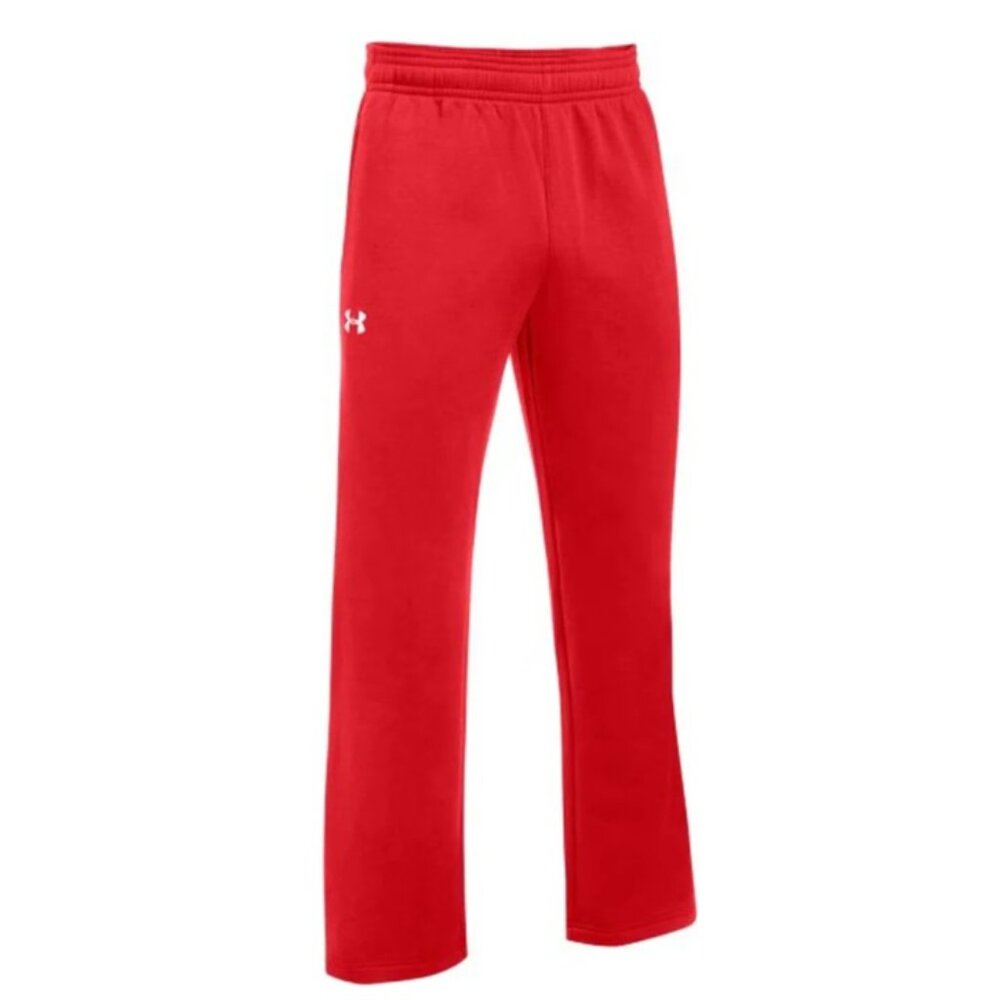 Men's Under Armour Red Hustle Fleece Sweatpants